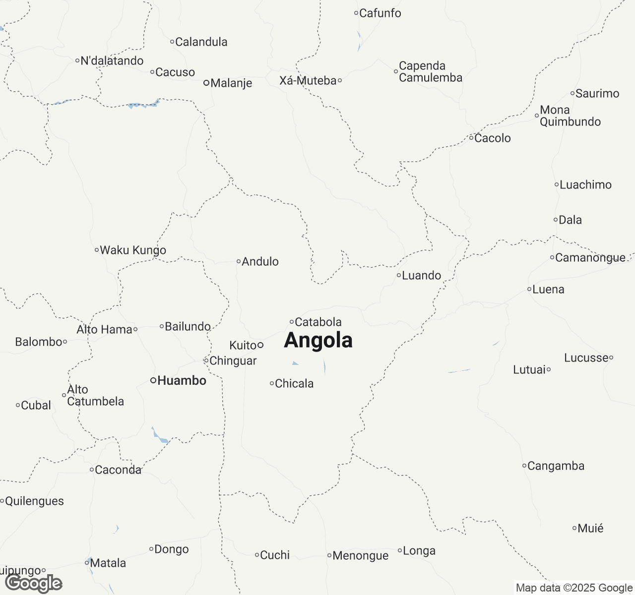 Map of Angola
